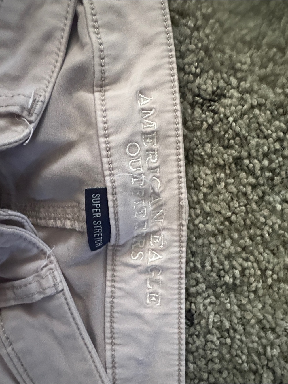 American Eagle Outfitters Super Stretch Pants - Pale Gray